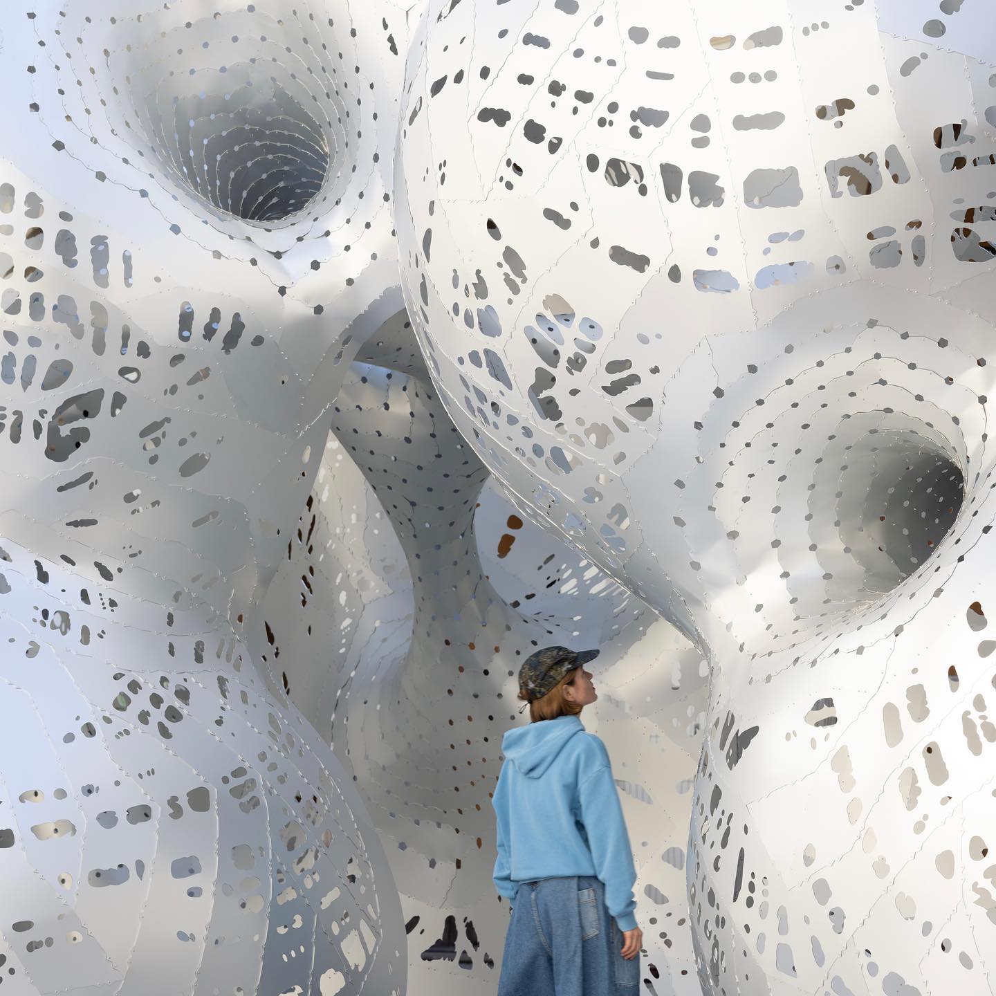organic coral-like structure by architect Marc Fornes