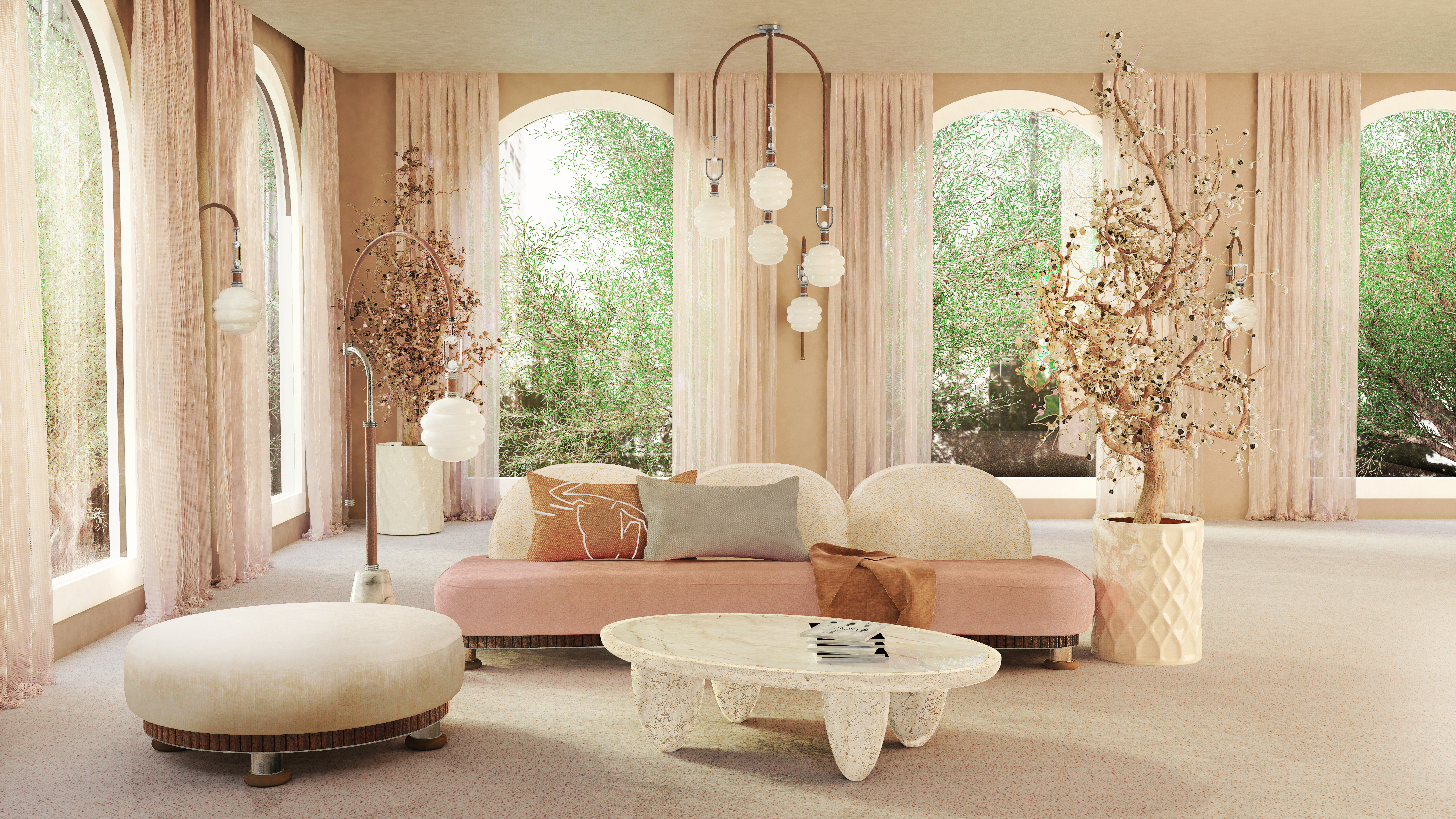 Glimpses of Pink in Interior Design 