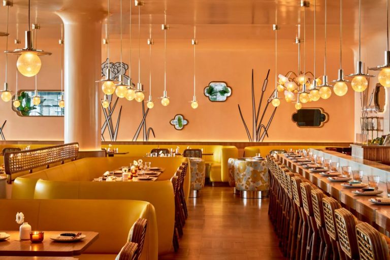 Makoto Restaurant Designed by India Mahdavi -Aesthetic Feast