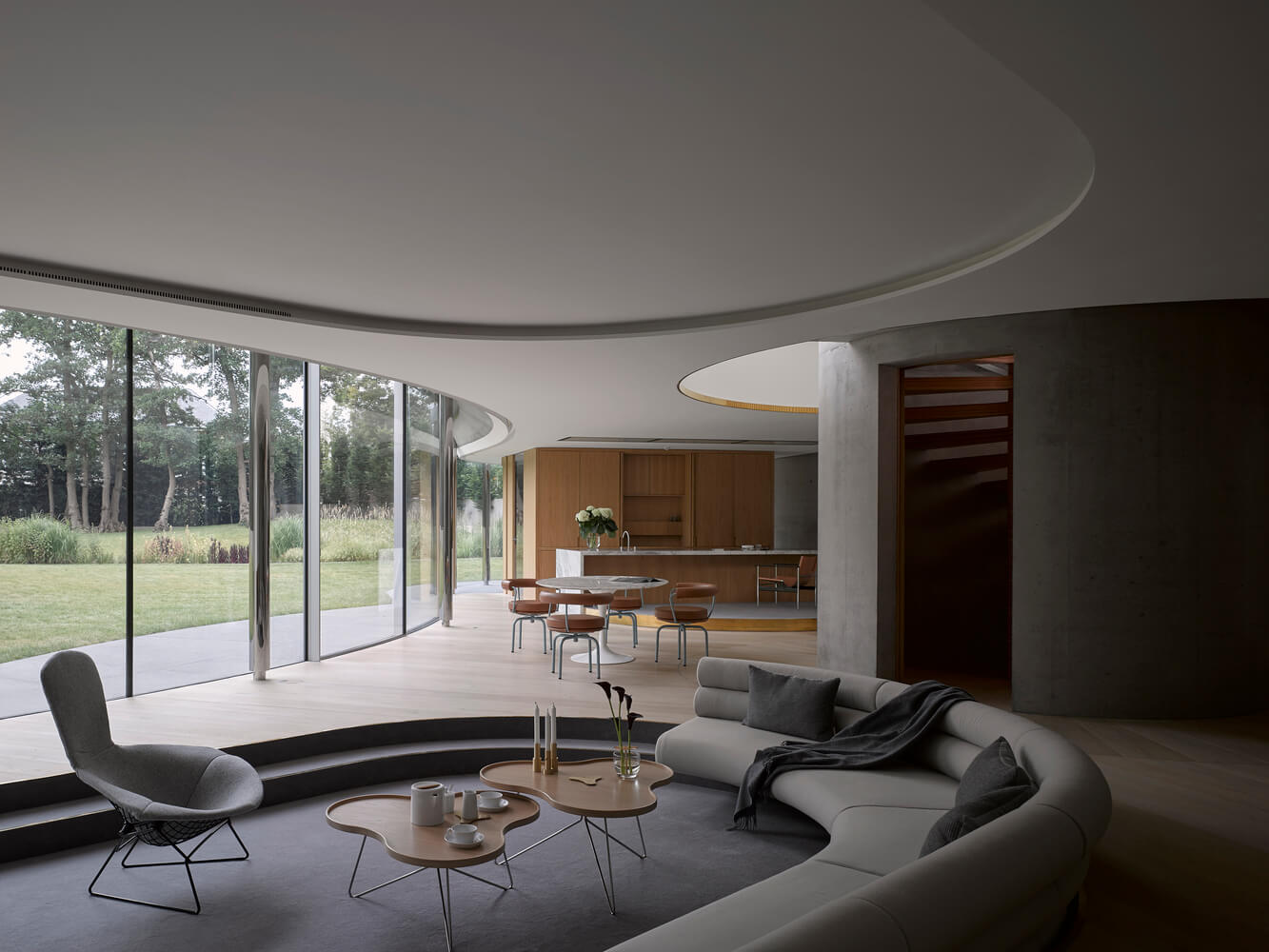 modern sunken living room design