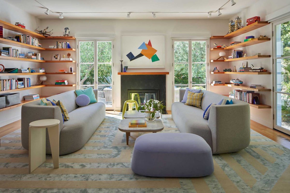 colorful and playful living room