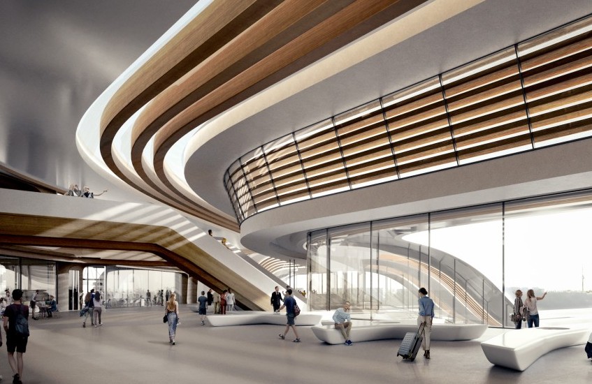 Tallinn’s railway station project by Zaha Hadid Architects