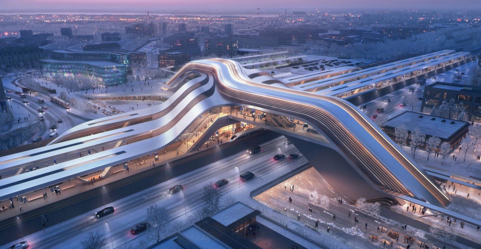 Tallinn’s railway station project by Zaha Hadid Architects
