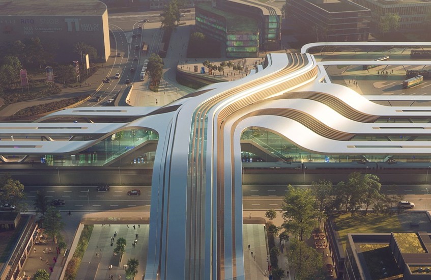 Tallinn’s railway station project by Zaha Hadid Architects