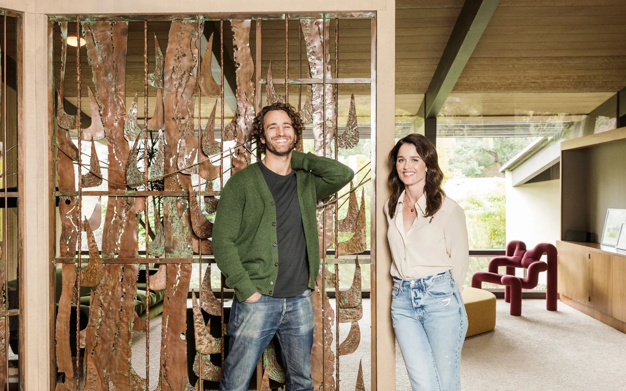 Actress Robin Tunney and partner Nicky Marmet