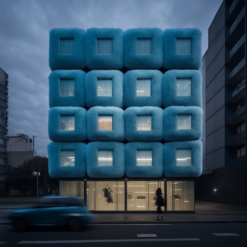 Blue Fur Apartments in Tokyo by Shail Patel
