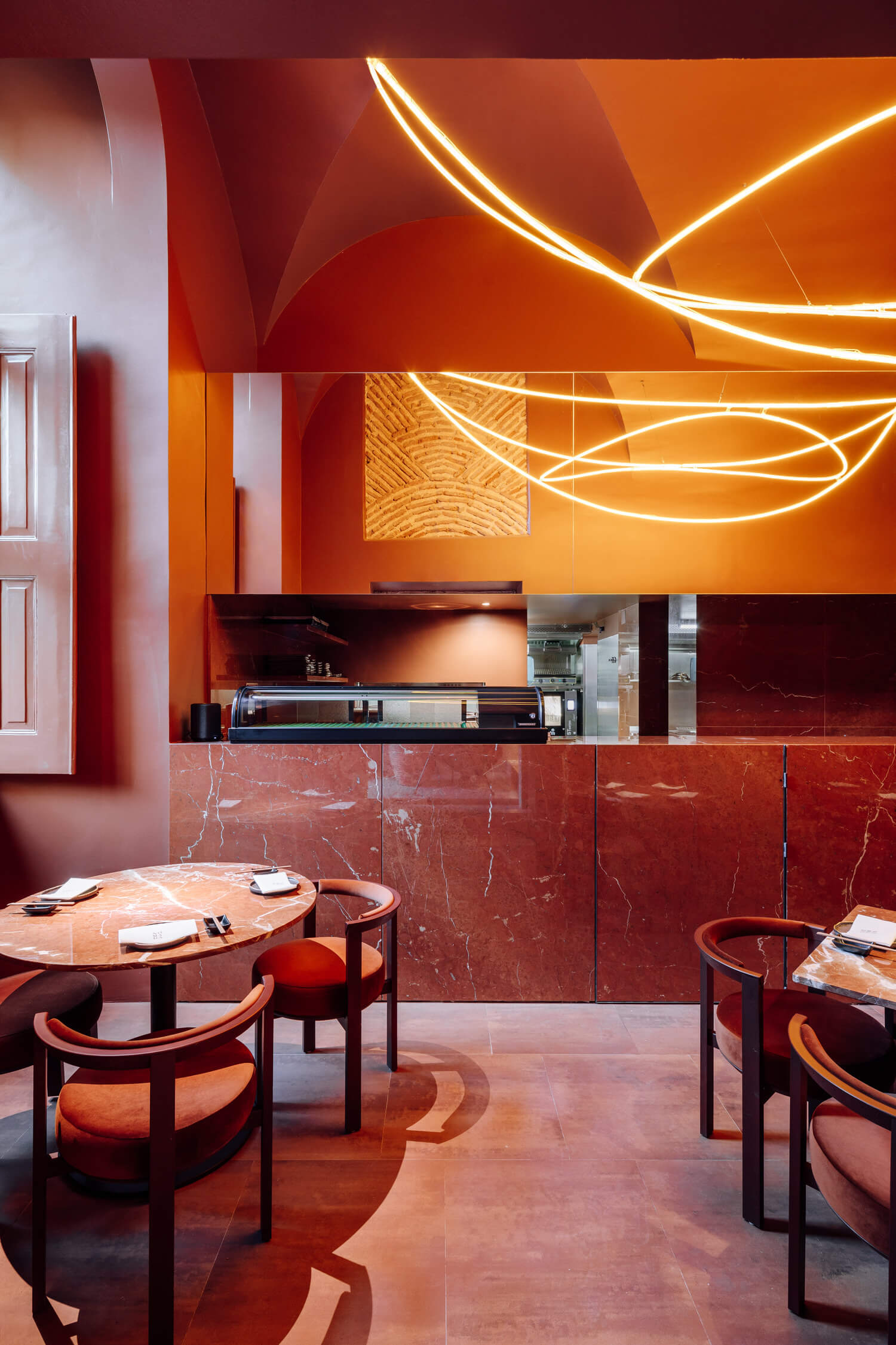 Earthy Hues Restaurant Interior Design in Lisbon by Spacegram