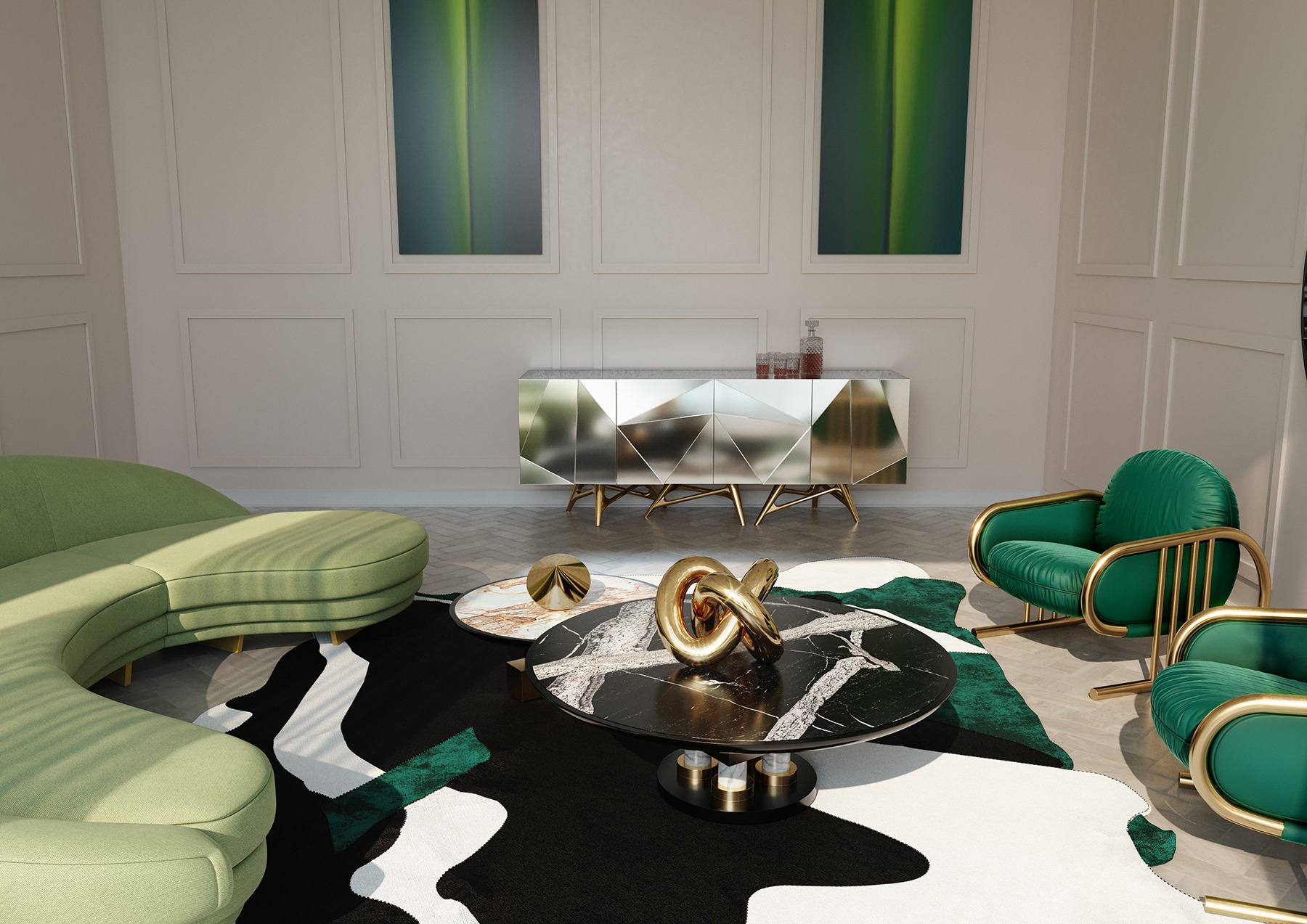 Green Living Room