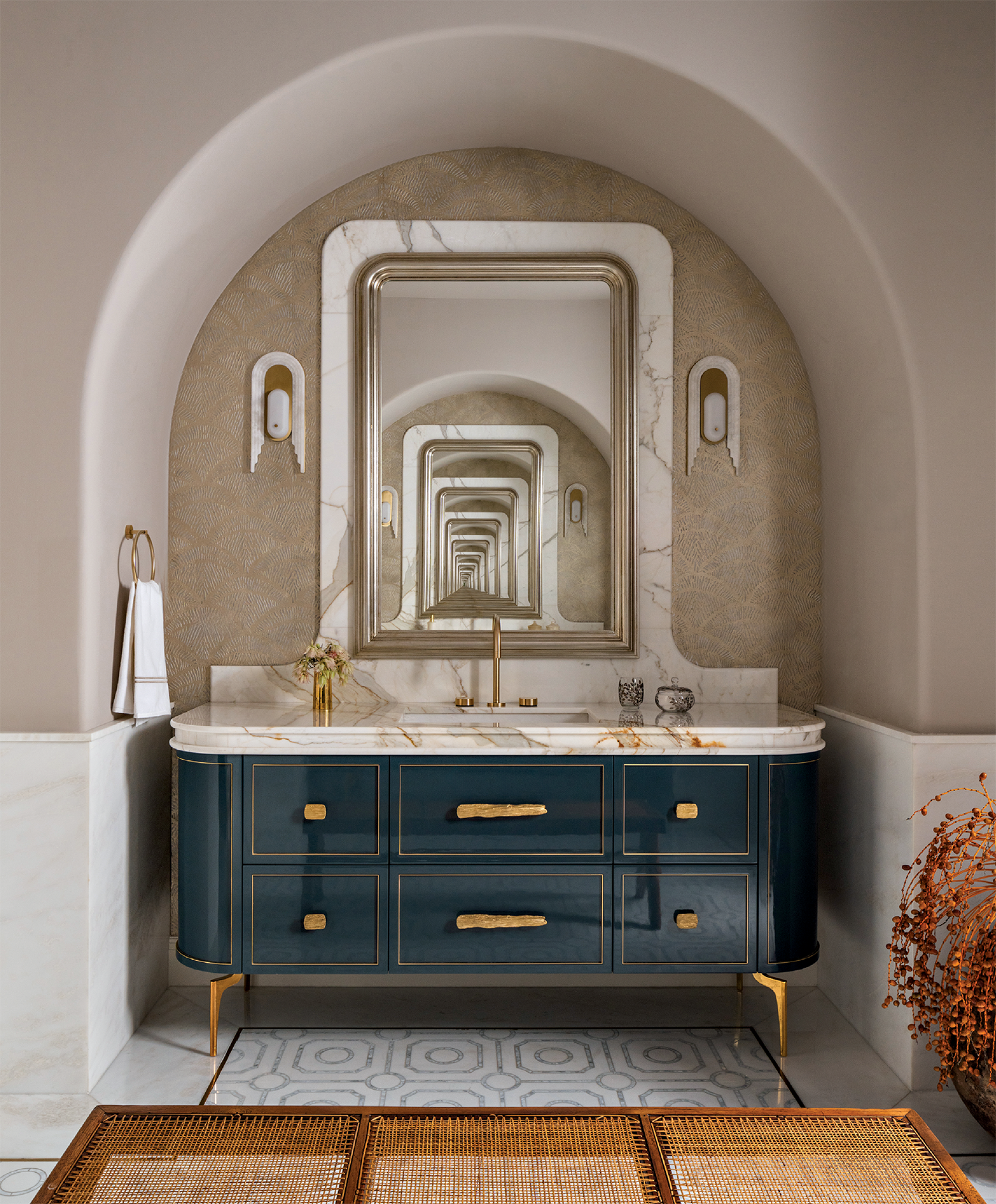 Explore Modern Miami: A Stunning Fusion of Old and New Design, bathroom with unique furniture