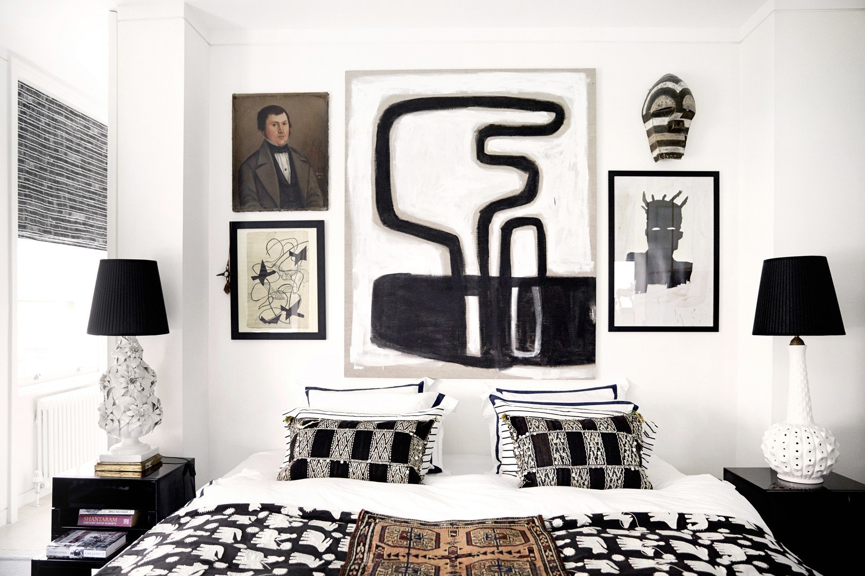 bold black and white interiors