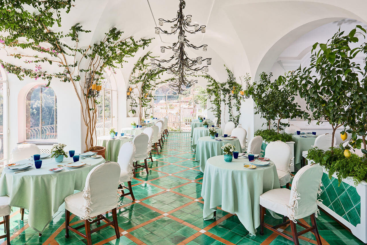 Le Sirenuse Hotel in Positano in Amalfi Coast, Italy