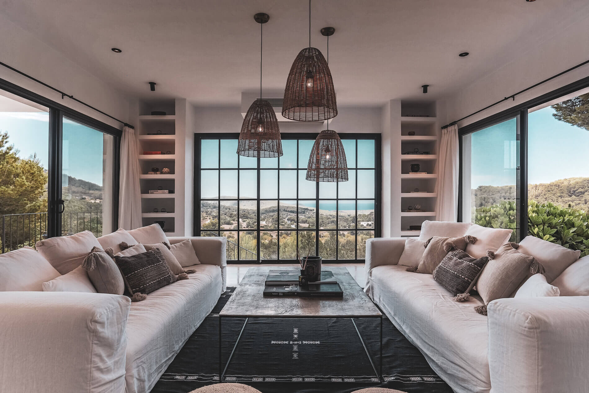 interiors with a breathtaking living room view