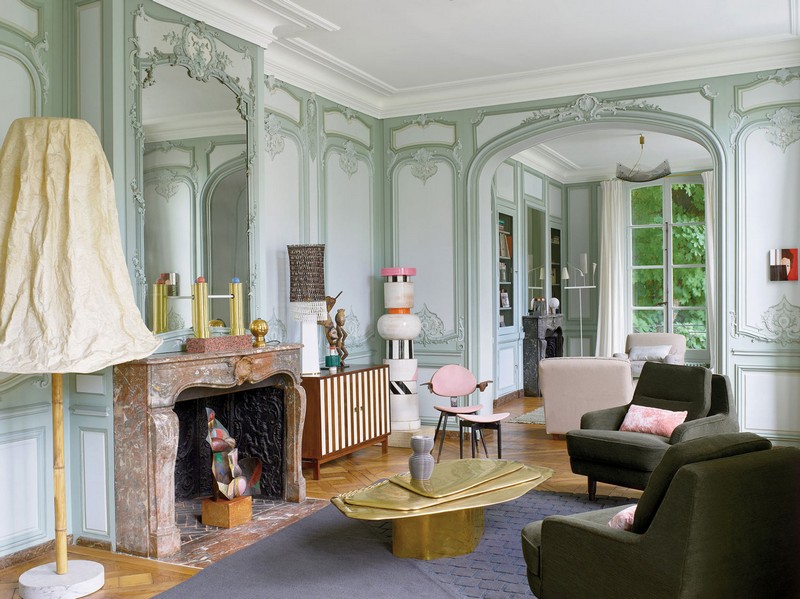 Memphis style in a classic French apartment by Charles Zana
