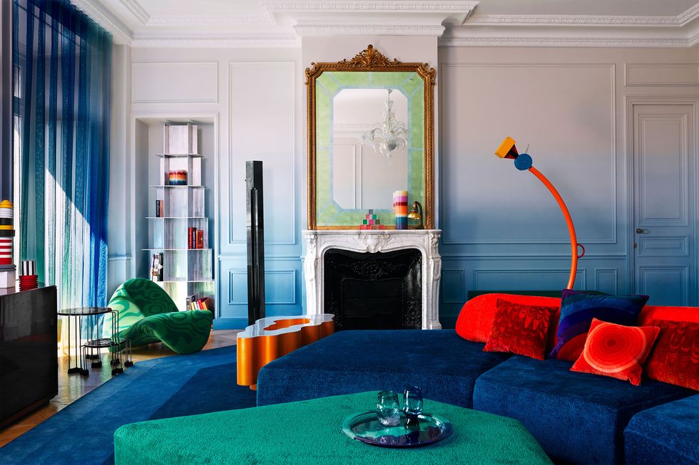 Parisian home - living room