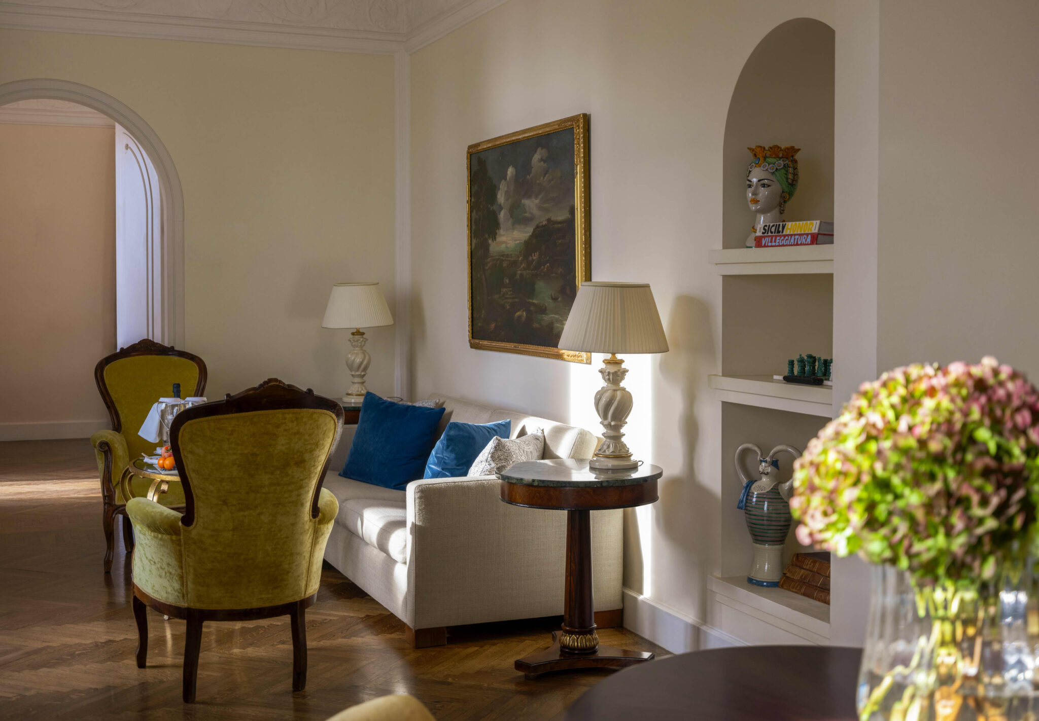 5 Exceptional Hospitality Design Experiences: Luxury Travel. Living room interior design with unique furniture