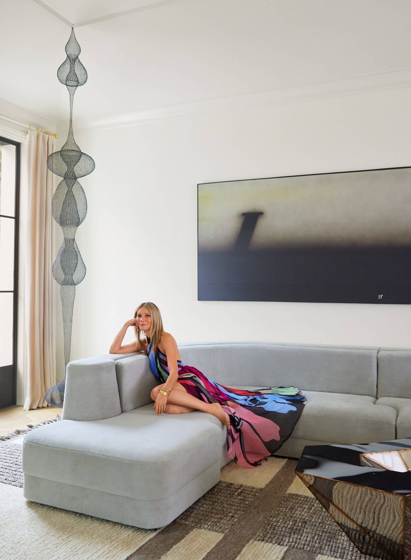 Gwyneth Paltrow's home with contemporary notes