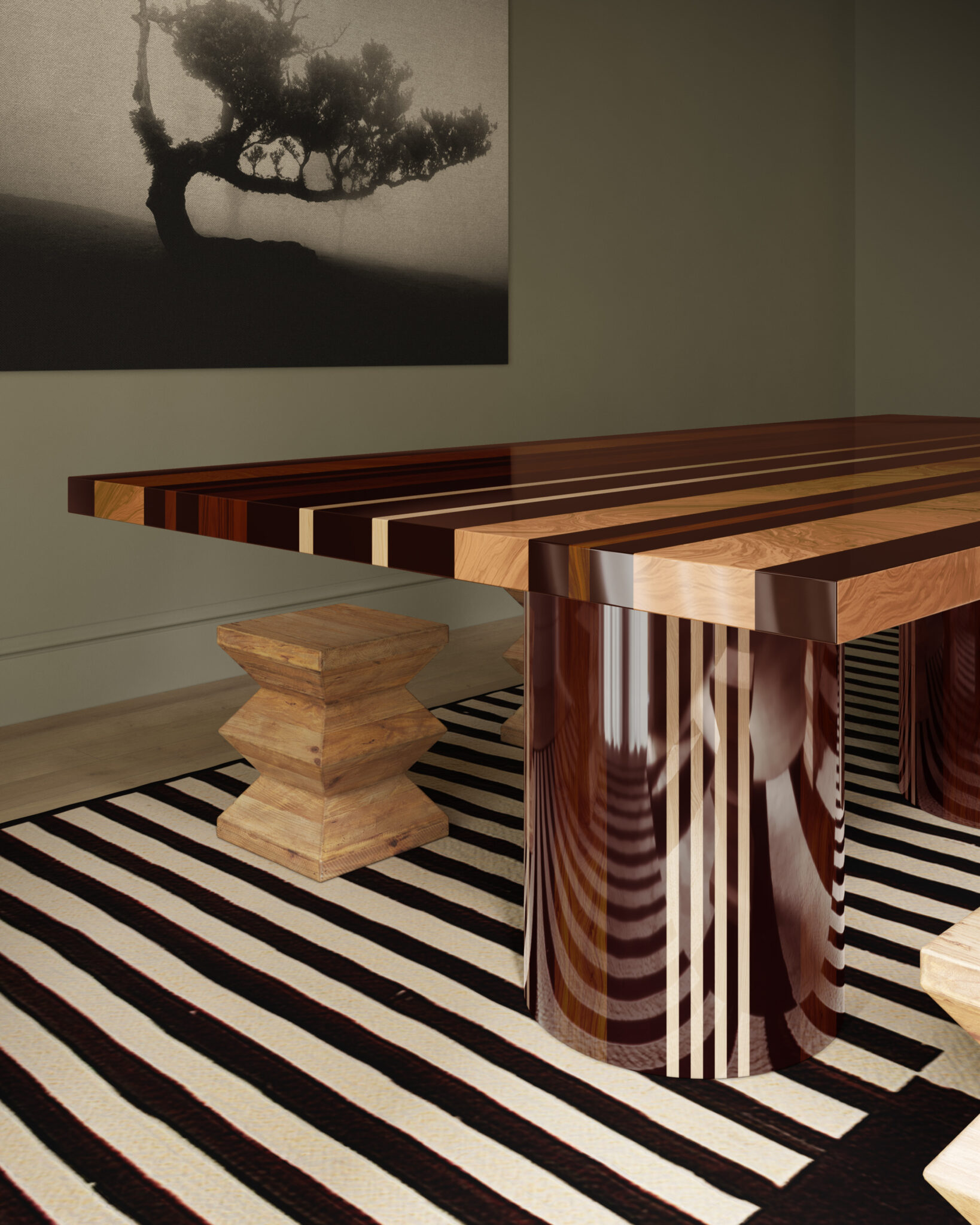 Elevate Black and White Decor: Power Stripes for Bold, Modern Spaces