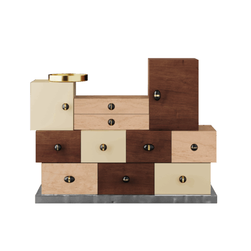 Matrioska Chest of Drawers 2 by Hommés Studio