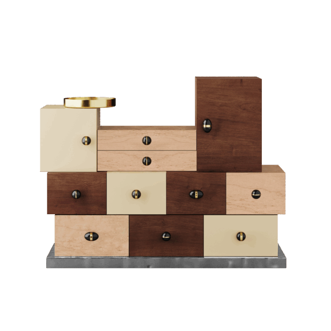 Matrioska Chest of Drawers 2 by Hommés Studio