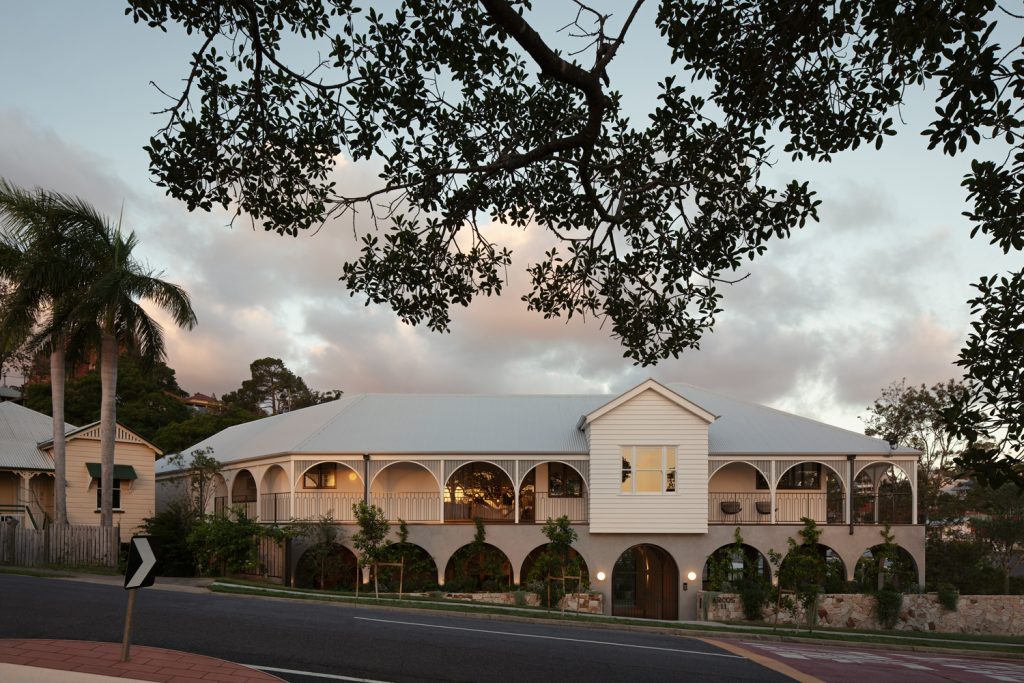 Typical Queenslander House turned into a Spanish Revival Home by Joe Adsett Architects and Graya Constructions