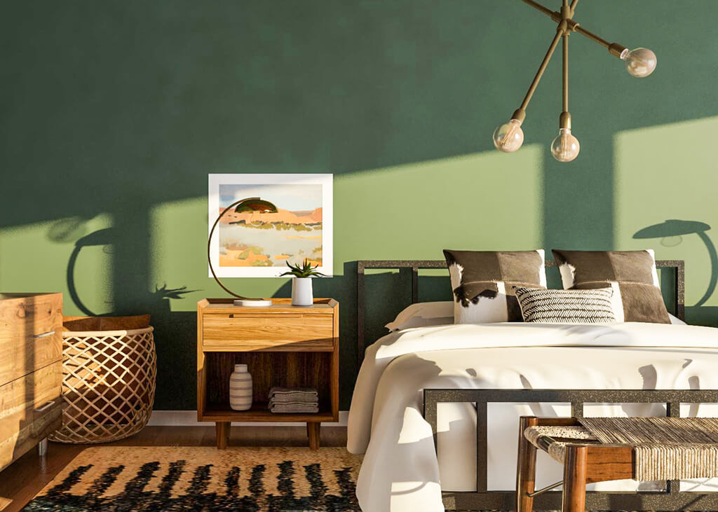 Olive Green - Earthy Tones Bedroom Ideas