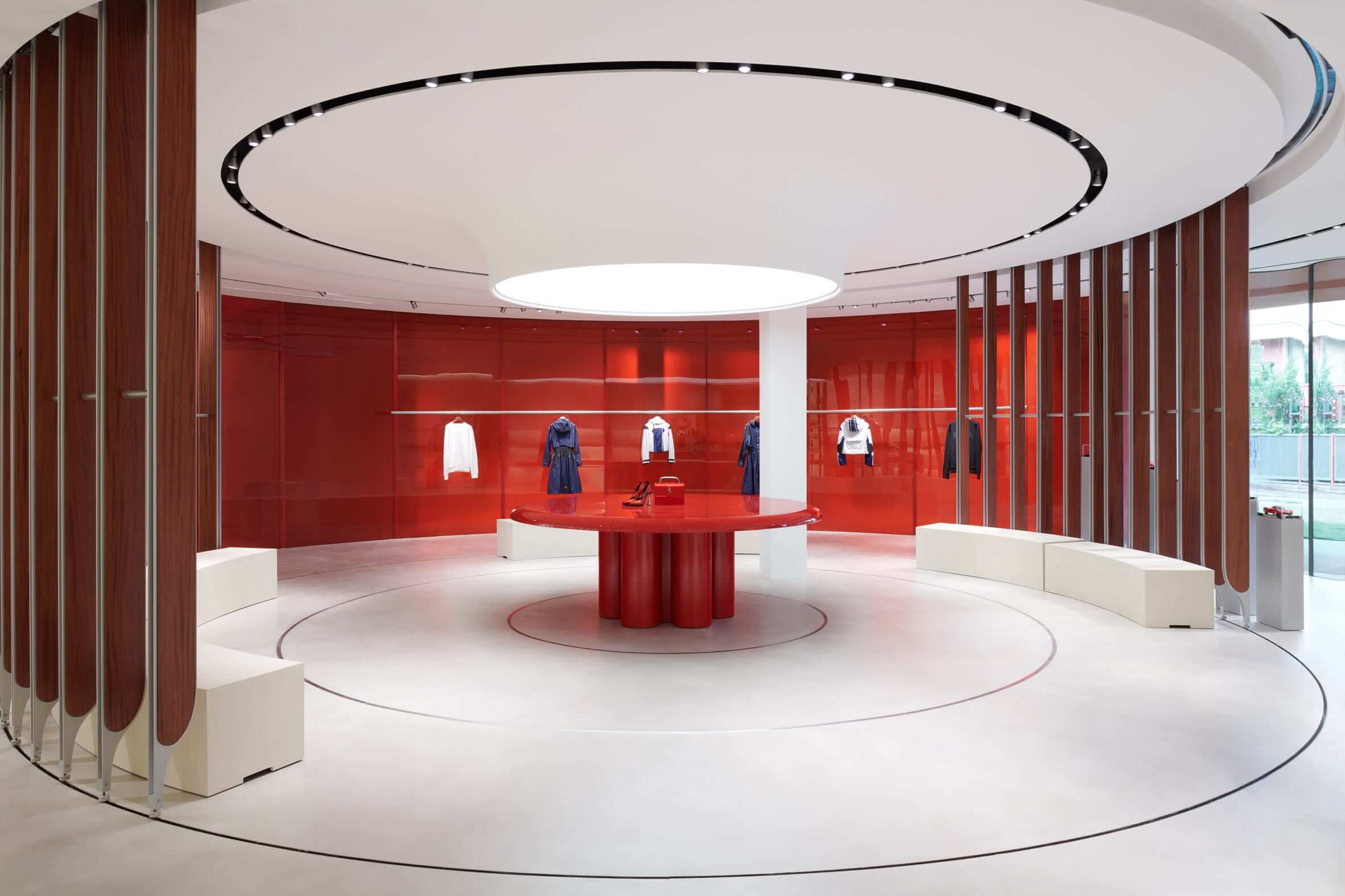 New Ferrari Lifestyle Concept Store in Maranello by Sybarite architecture studio