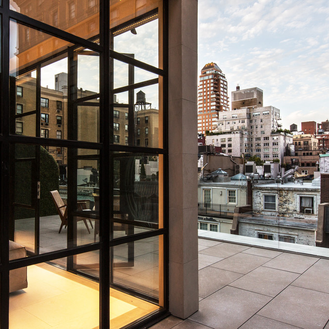 Outdoor Patio at Madison Avenue French Style Family Home