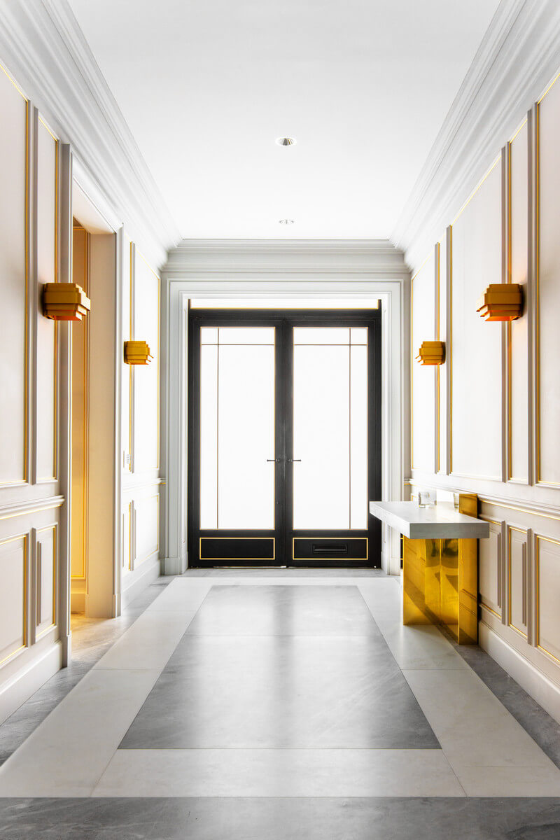 French Style Entryway in a Home in the Heart of New York