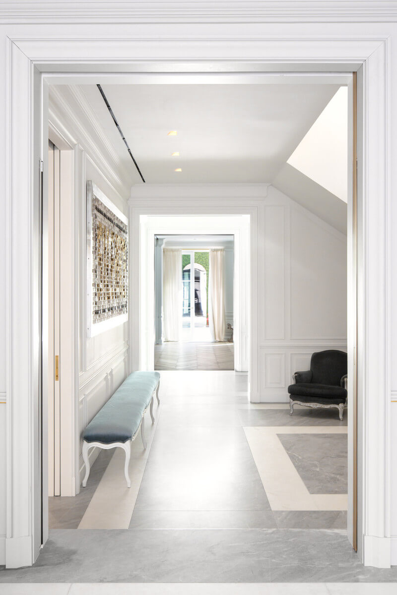 Entryway of French Style Family Home in Madison Avenue