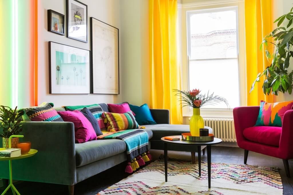 Primary Colors Composition in Interior Design