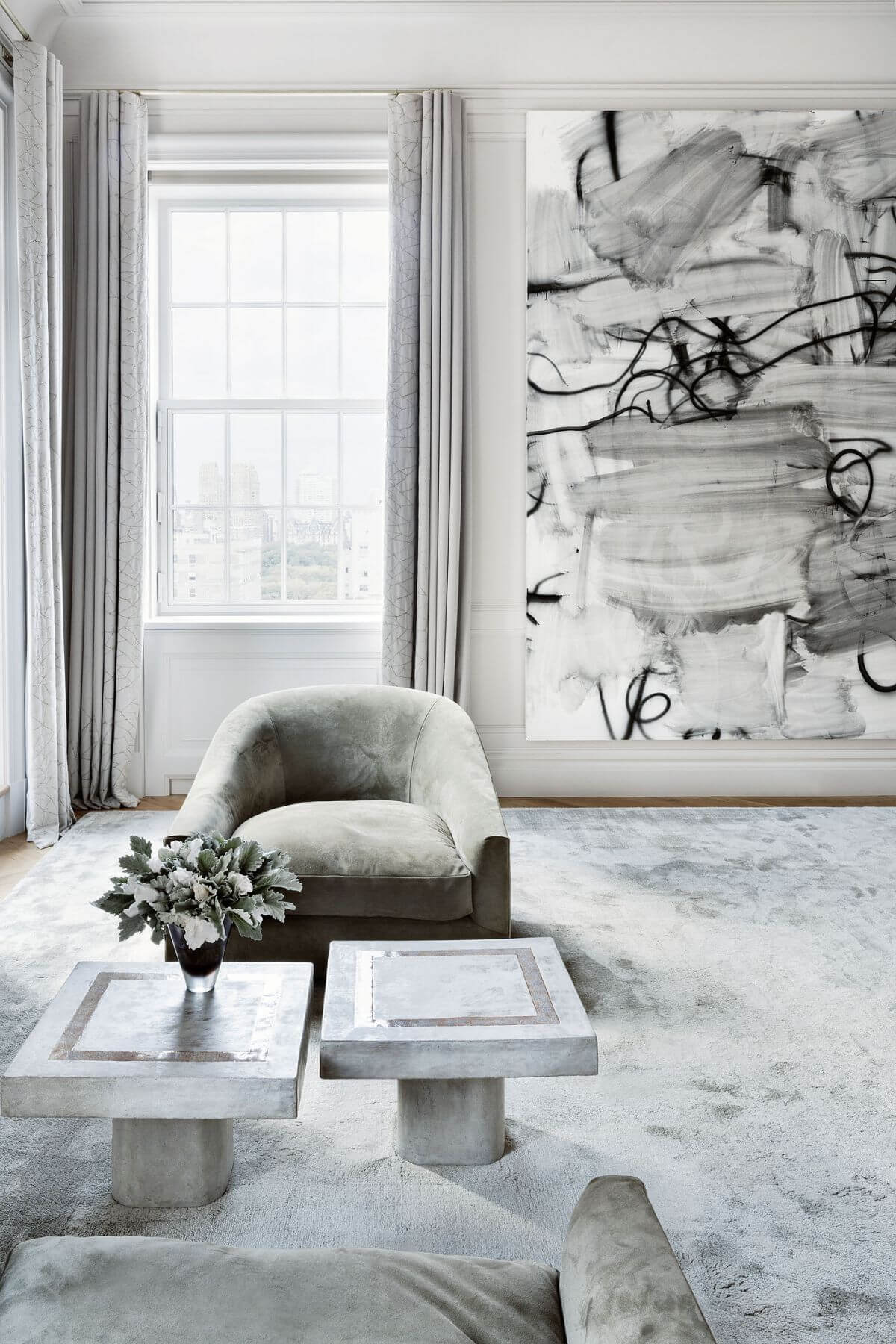 Julie Hillman's interiors - all-white living room