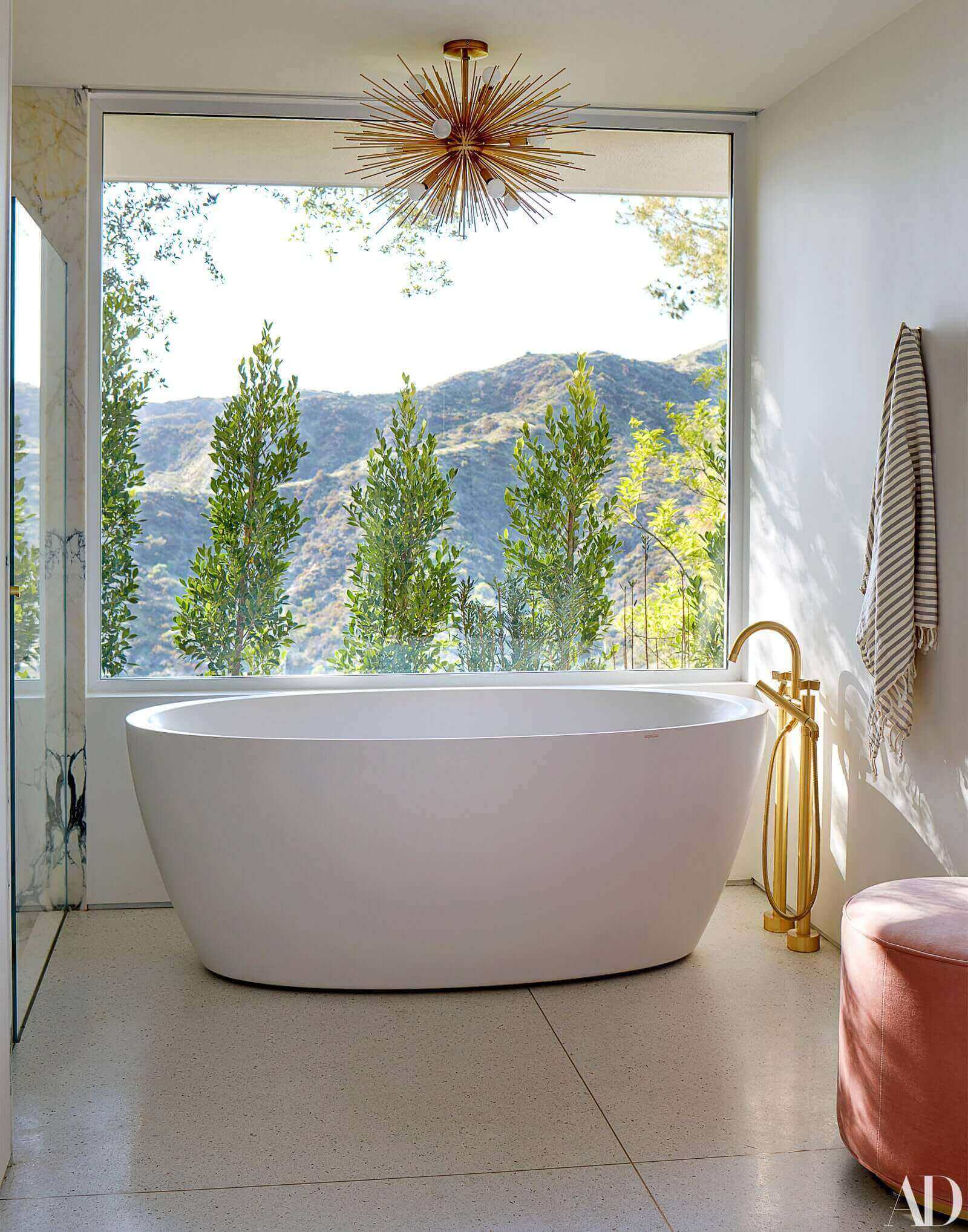 Mandy Moore Home in Pasadena - Bathroom Inspiration - Inside The Best Celebrity Homes