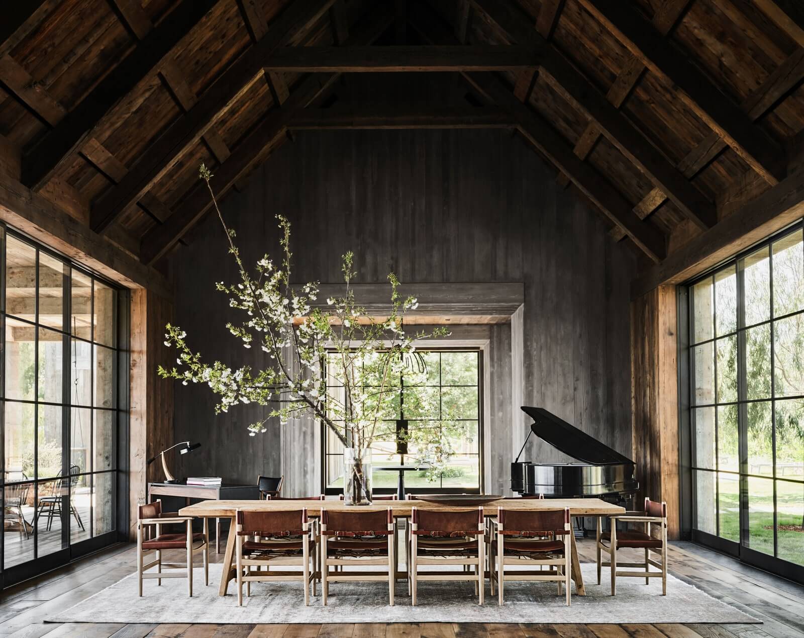 Celevrity Dining Rooms - Modern Farmhouse Rustic Interior Meets Contemporary Style