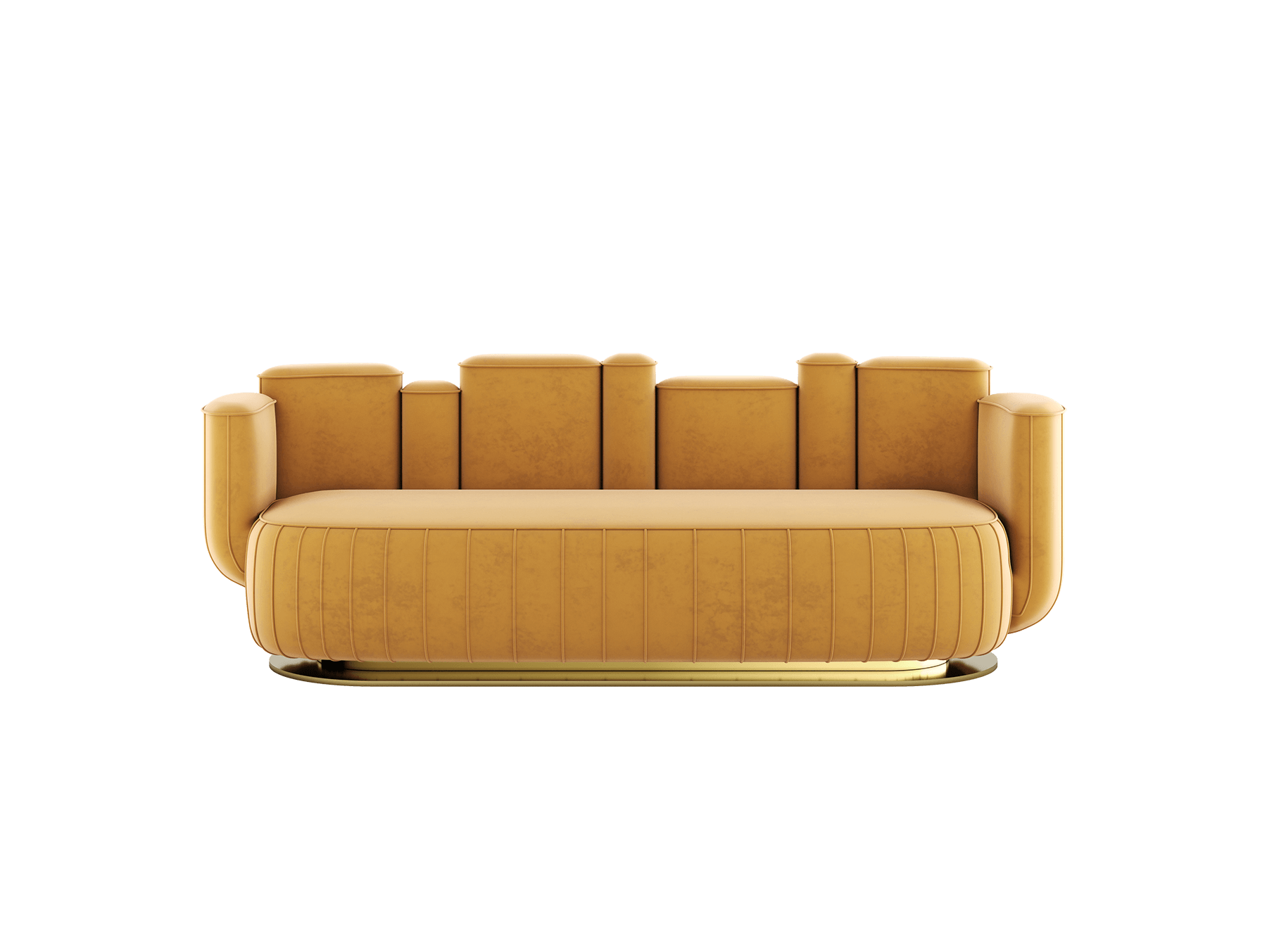 modern rounded sofa for contemporary living rooms