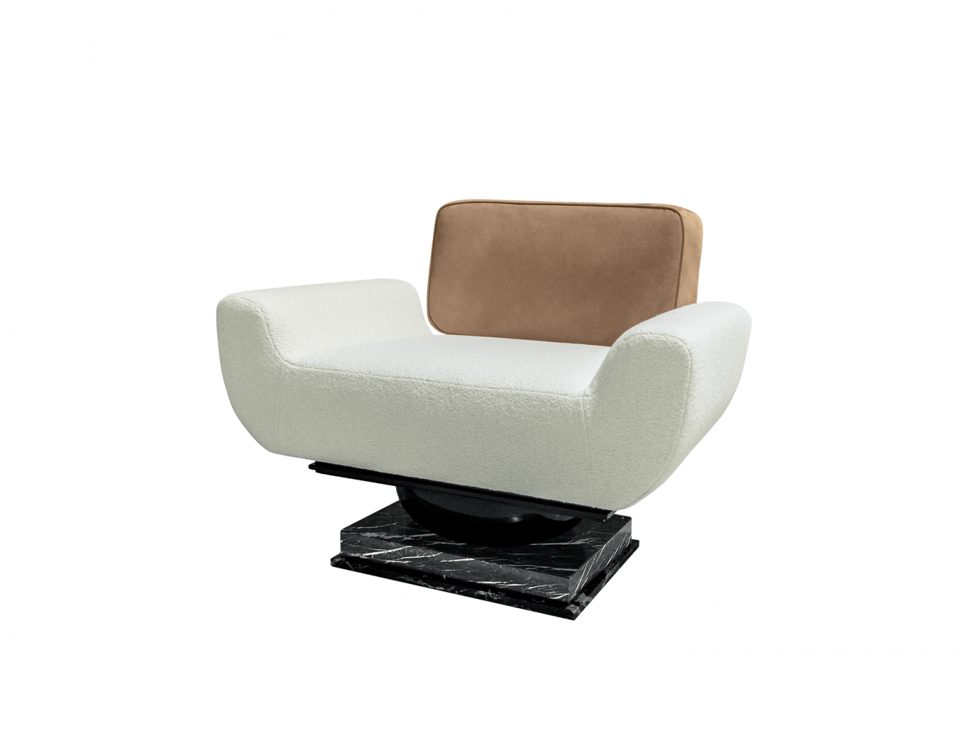 Alice Armchair is a luxury armchair composed by exquisite materials. This ecletic armchair is perfect for a contemporary interior design project.