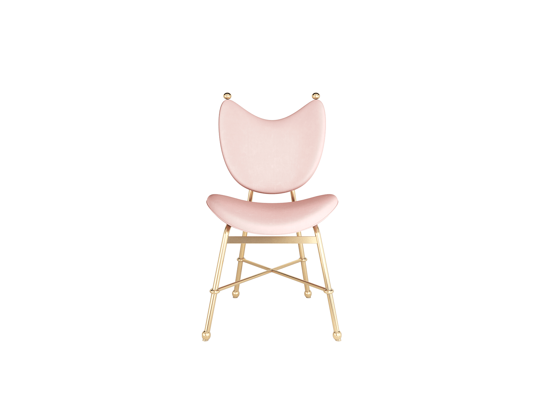 sophisticated pink chair for circular table