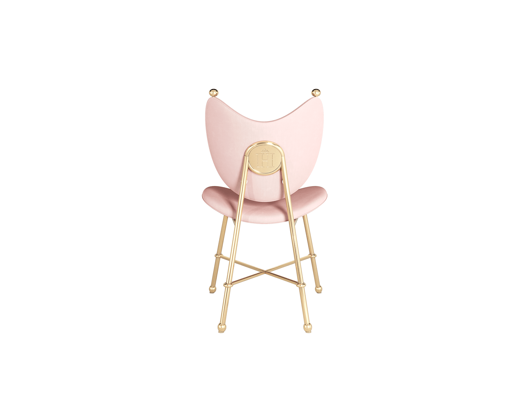 sophisticated pink chair for circular table