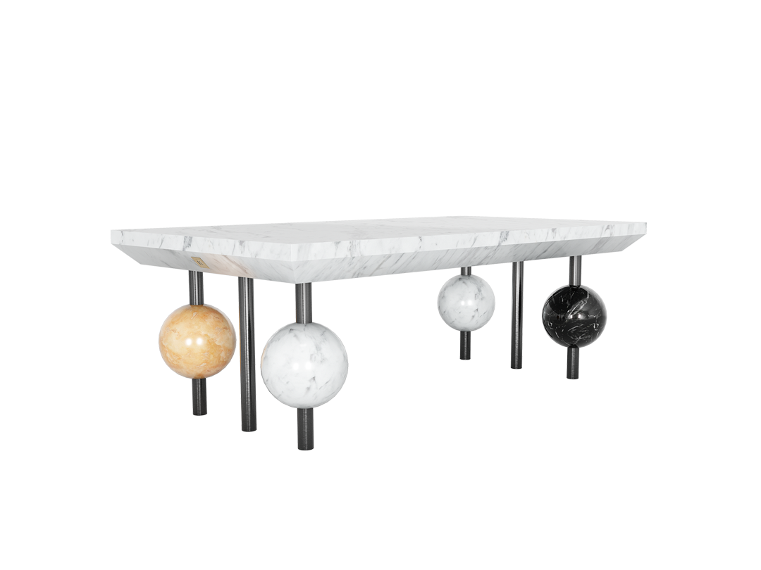 Máni Dining Table is the perfect marble design table for a luxury dining room.