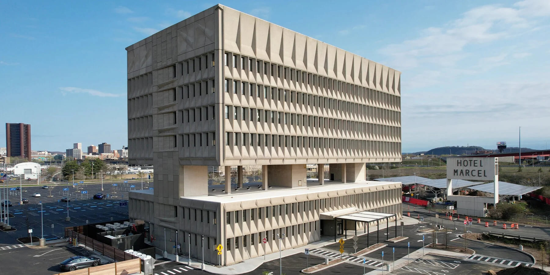 Brutalist Architecture Revives Into A Modern Hotel In Us