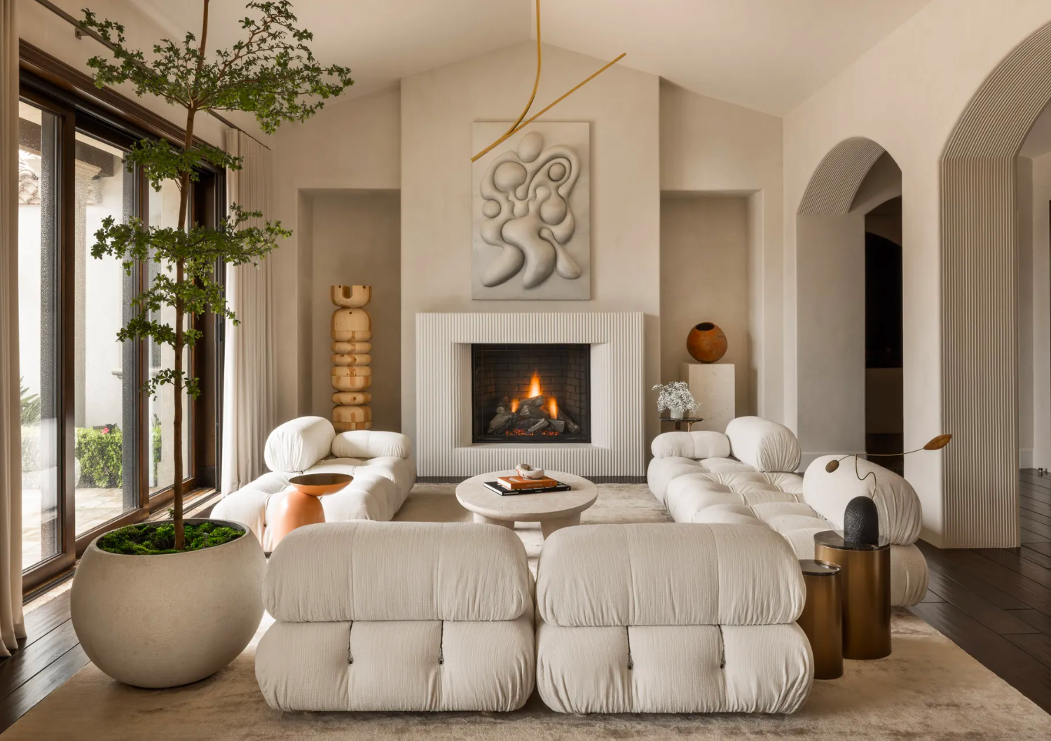 huma sulaimen modern interiors with neutral in california