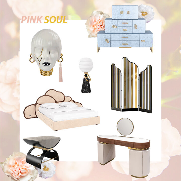 Pink Soul Moodboard - Glimpses of Pink In Interior Design