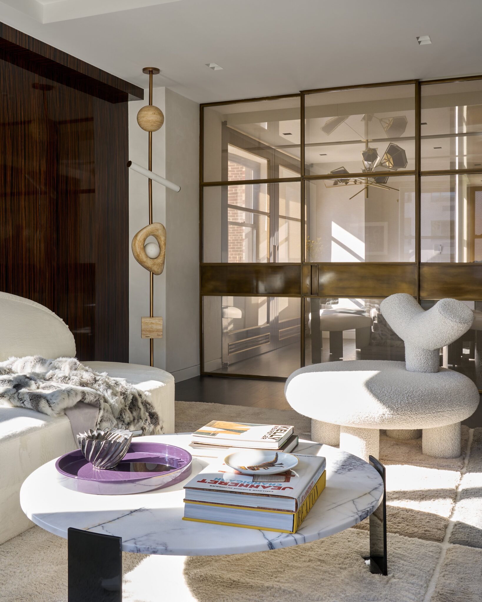 Modern Eclectic Interior Design at the Park Avenue Apartment, living room
