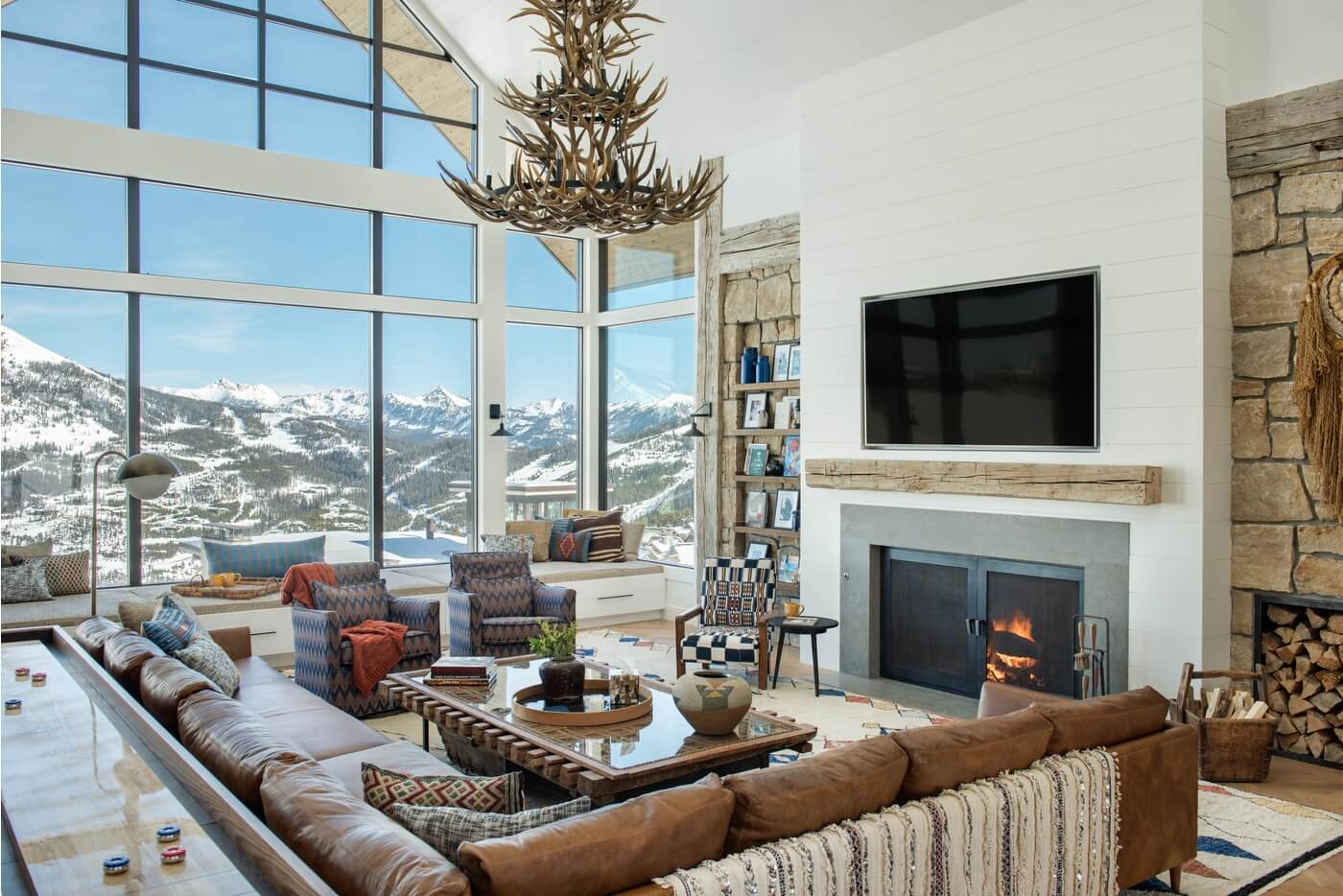 modern interiors with a breathtaking living room view