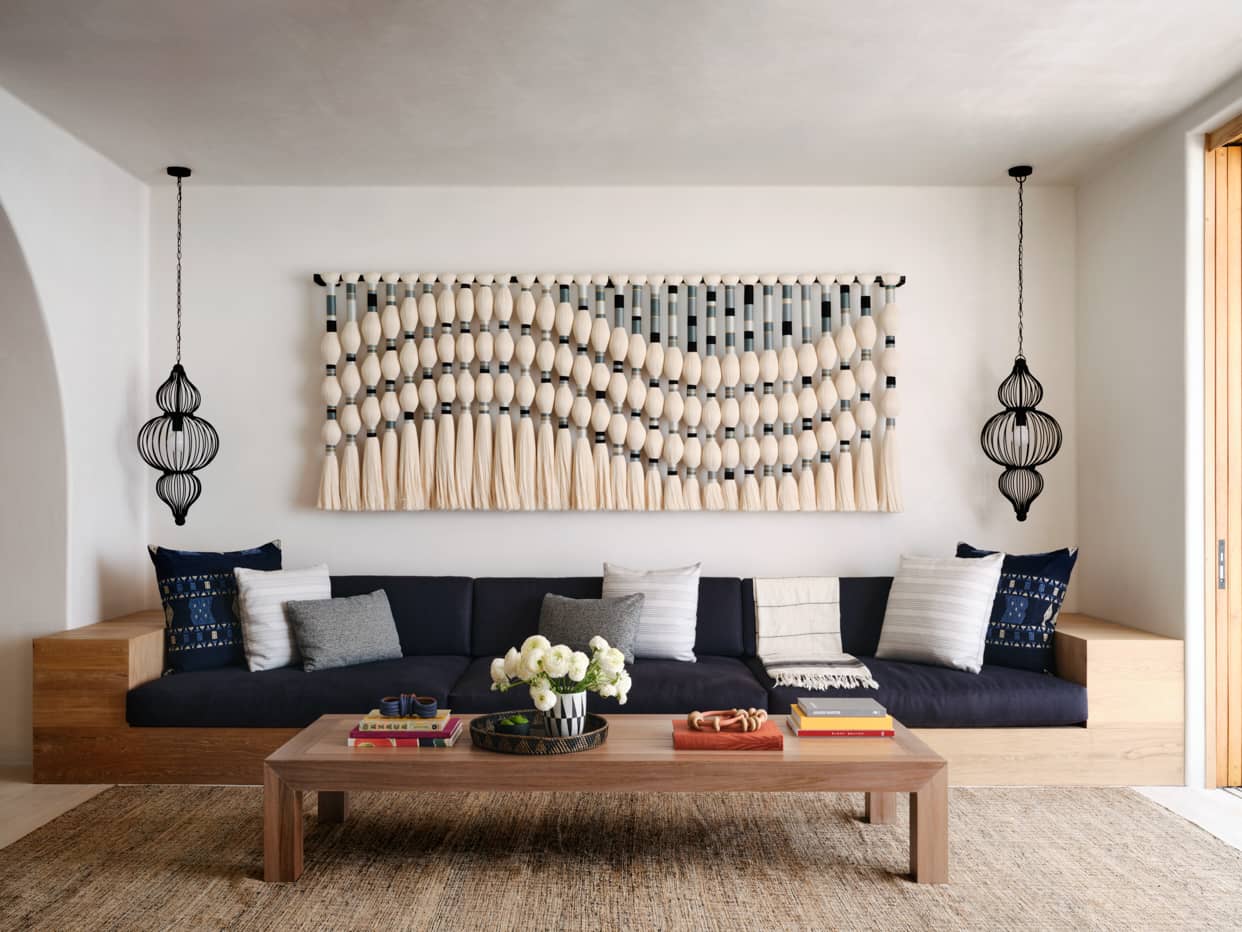 Living Room Design in neutral tones by Nicole Hollis