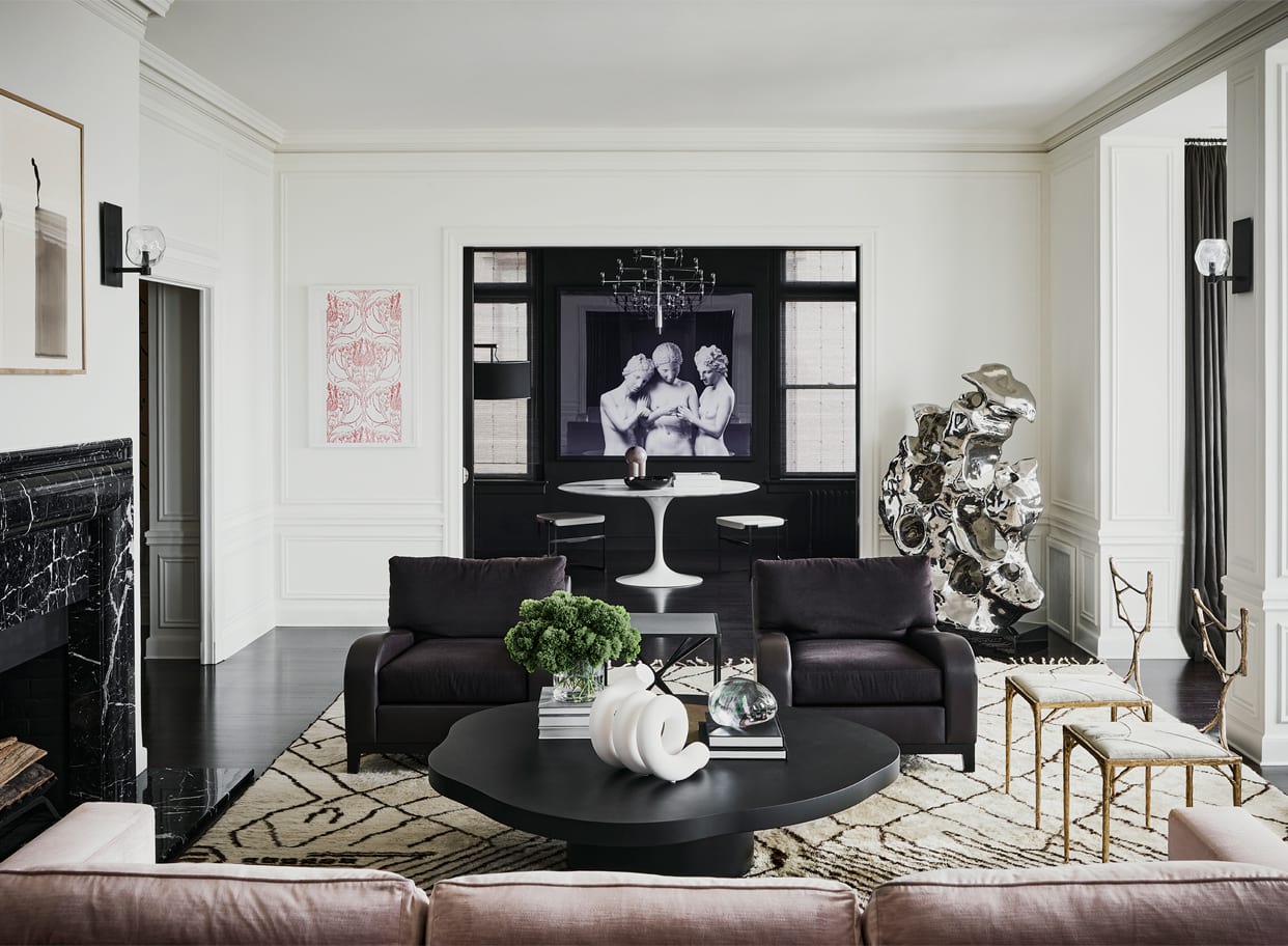 luxury living room design by Nicole Hollis