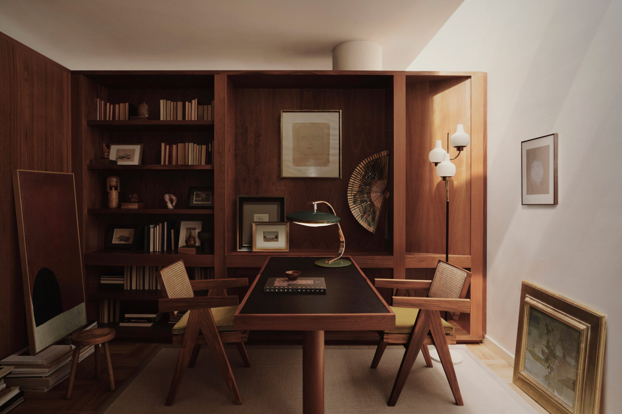 mid century style study room- project by Child Studio