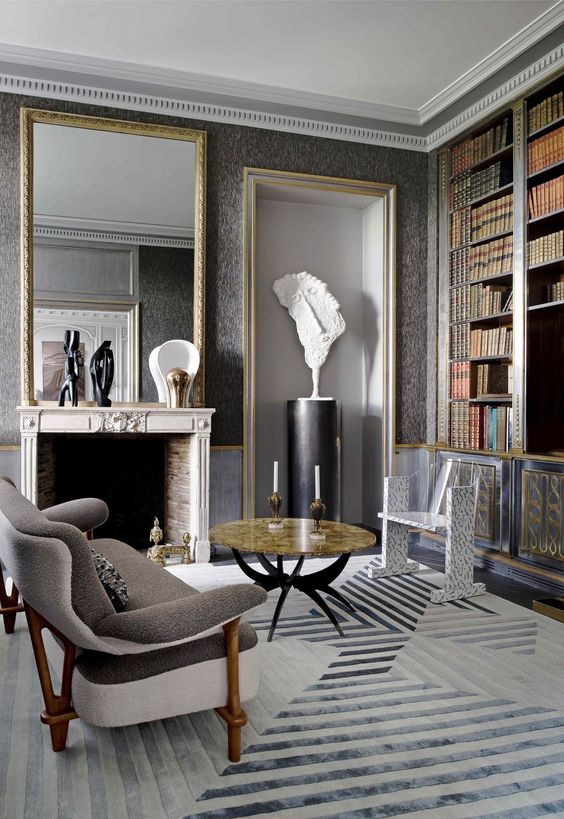 Mesmerizing redesign of 18th-century Parisian luxury apartment - Living Room