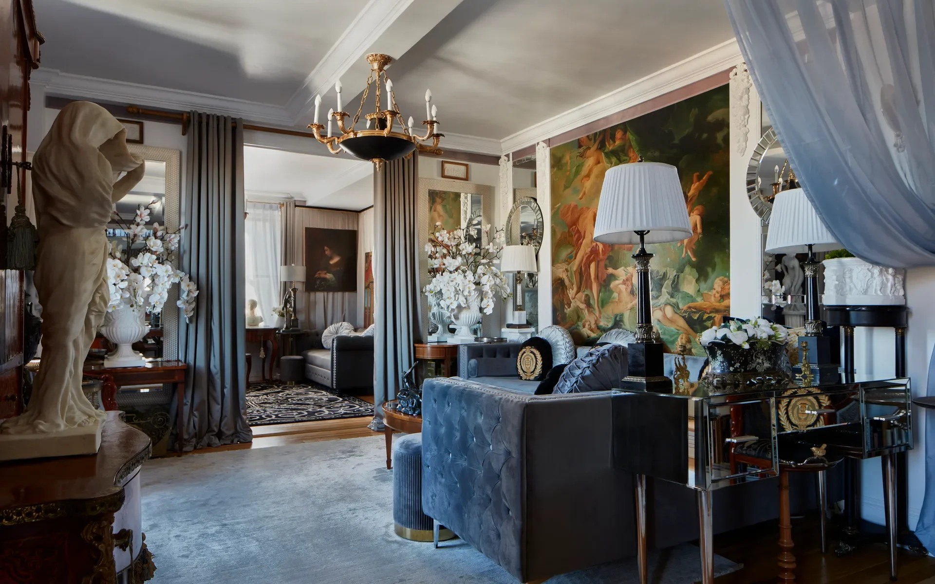 Art Deco Apartment in NYC, Michael Imperioli
