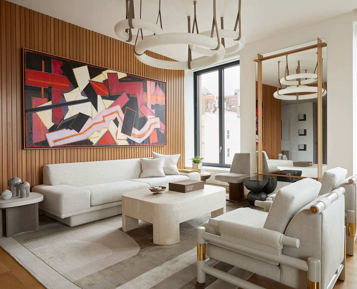 Mid-Century Modern Apartment in Manhattan by Timothy Godbold, inspired by Blade Runner