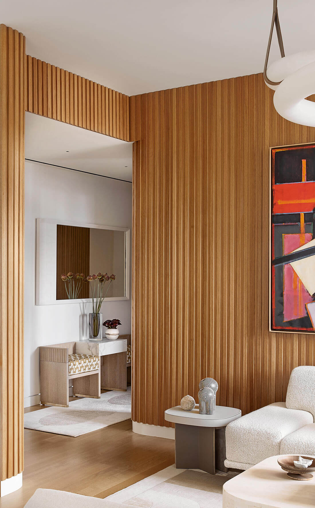 Mid-Century Modern Apartment in Manhattan by Timothy Godbold, inspired by Blade Runner